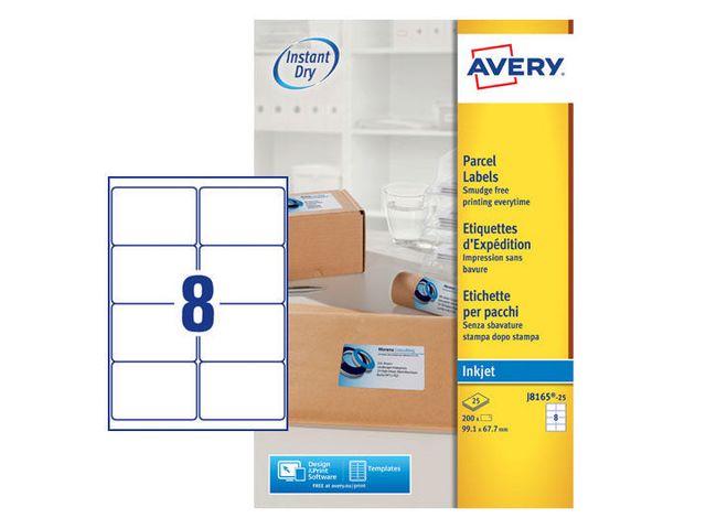 Etikett AVERY QuickDRY 99,1x67,7 200/fp